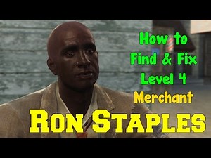 Fallout 4: How to Find & Fix Ron Staples | LEVEL 4 FOOD MERCANT