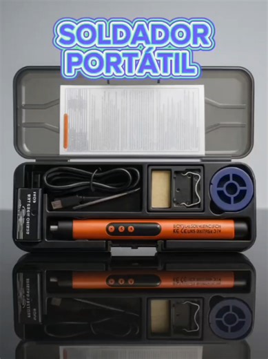 Soldador de estaño portátil, hasta 420 grados de temperatura. #comprainteligente #regalodenavidad #tiktokshop #rebajasdeenero #soldadorportatil