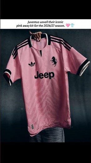 Juventus unveil their iconic pink away kit for the 2026/27 season. 🩷👕