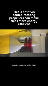 Contra-rotating propellers boost ship propulsion efficiency by over 10 percent compared to conventional designs. Read the full story at 🔗 https://sci.sx/682012081 In this video: How the propellers spin in opposite directions during a test run in the cavitation tunnel at the Norwegian Ocean Technology Centre. Credit: Norwegian University of Science and Technology 📸 Follow us on Instagram for more exciting content https://www.instagram.com/sciencex.physorg/ #MaritimeInnovation #EnergyEfficiency 