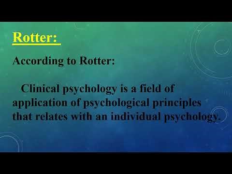 clinical psychology, lecture # 1 Definition and Nature of Clinical Psychology