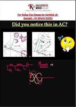 RLC phasor/Alternating Current/Class 12/CBSE/ Dr.K.Karthick sir