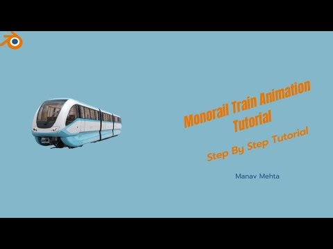 Monorail Train Animation Tutorial in Blender | 3 Min I Lets Animate #331