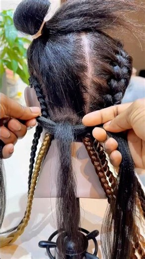 Beginners! Try this easy braid method #braidingtutorial #howtobraid #braids