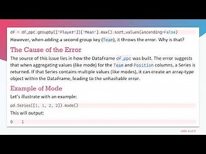 Solving the Pandas unhashable type: 'numpy.ndarray' Error in Grouping DataFrames