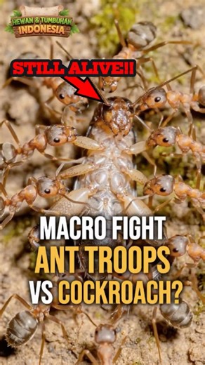 Ants vs. Cockroach: The Power of a Tiny Army! 🐜🆚🪳 #Shorts