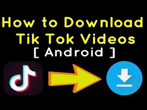 How to download tik tok videos in iphone