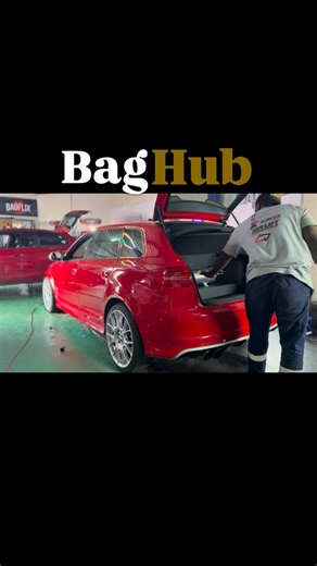 Thomas Gama Pride on Instagram: "The OG RS3 is finally done and ready for the street 😁💛🖤…. All Hubbed Out with that clean boot setup Running AccuAir management and Airlift struts 🔥🌬️💨💨💨 ….. #baghub #🖤💛 #RS3 #bagged #accuair #airlift #baghub"