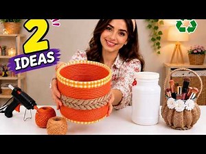 🛑 Stop Throwing Away Plastic Containers! 😍2Amazing DIY Storage Boxes ♻️