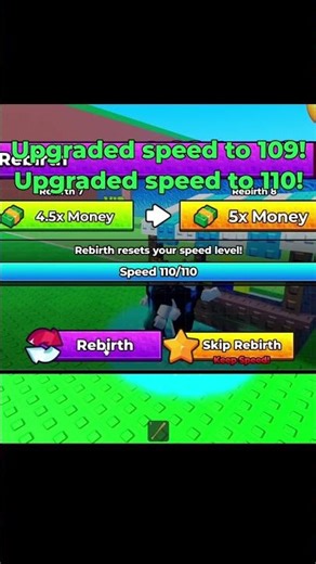 Doing 10 Rebirths to Get More Money in Escape Tsunami For Brainrot #roblox #shorts