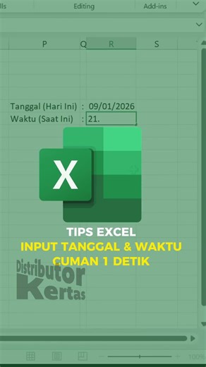 Cara Input Tanggal & Waktu di Excel dalam 1 Detik