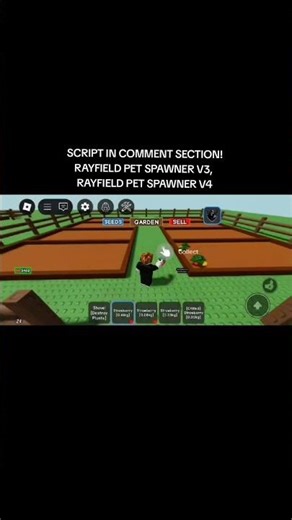 Rayfield pet spawner script updated😱 #roblox #funny #growagarden
