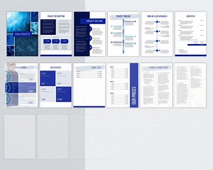 Business Proposal Template Bundle, 70  Pages, Canva Editable - Etsy