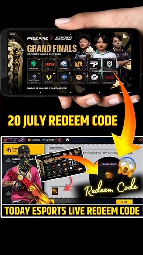 Free Fire 21 July Redeem Code Today | Free Fire eSports India Live Redeem Code | FF Live Redeem Code