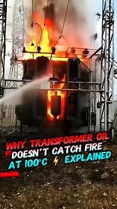 Why Transformer Oil Doesn’t Catch Fire at 100°C ⚡🔥 Explained Like❣️ comments📋 Share📤 . #transformer #electricaltransformer #powertransformer #oilfilledtransformer #oiltransformer #diyelectrical #electrical #electrician #electricians #electricalwork #electricalworks #electricalstudent #electricalstudents #electricalengineering #electricalengineer #electricaltips #Electricalwiring | WA Electronics 2.0
