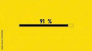 Progress Bar, Loading Bar Animation. 4K Motion Background