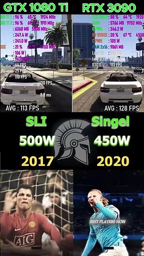GTX 1080 Ti SLI VS RTX 3090 GPU#shorts #pcgaming #pc #graphicscard #gpu #gaming #comparison