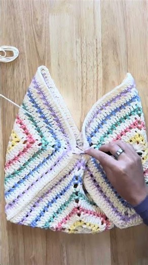 I Made a Tote Bag from 3 Granny Squares 🌈 (& You Can Too — Free Pattern Dropping Soon!)