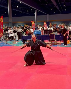 6.2K views · 34 reactions | Amazing Samurai Skills | Double Sword Women’s Black Belt Sword Form Performance at World Championships #iska #usopen #karate #sword #samurai #martialarts | Point Fighter Live | Facebook