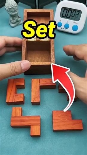 Set All Wooden Blocks in Mini Wood Toy Box