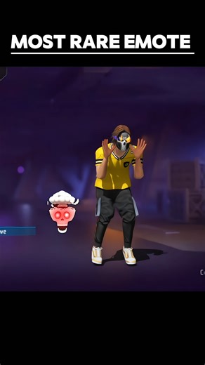 Most Rare Emote 💀🥶 #freefire #shorts #foryou