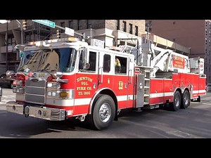 Denton Vol Fire Company Tower Ladder 300 & Baltimore County Fire Dept Battalion Chief 34 Responding