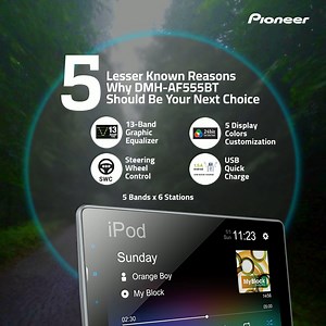 41K views · 37 reactions | Apart from high-quality display, floating screen, and easy installation, here are 5 more reasons to get Pioneer India’s DMH-AF555BT. Make the right choice, choose Pioneer India. Discover More, please visit: rb.gy/oi5x4 . . #PioneerIndia #DMHAF555BT #carstereo #headunit #touchscreen #android #caraccessories #carequipment #accessories #MusicOnTheGo #music #entertainment #floatingscreen #EasyInstallation | Pioneer India | Facebook