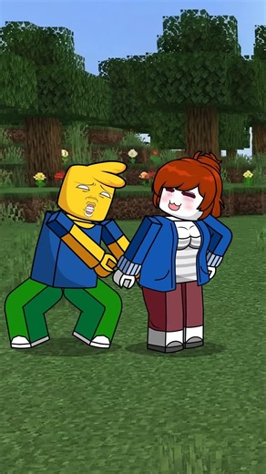 Minecraft vs Roblox : Give Nood back to Bacon Girl