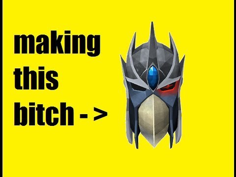 making a (complete) full slayer helmet - RuneScape Tutorial/commentary