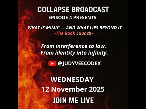 WHAT IS MIMIC? The Book Launch 🔥 From interference to law. From identity to infinity.