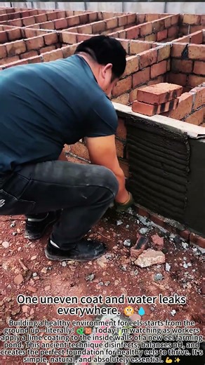 Lime Coating Eel Ponds: Healthy Habitat! 🐍🧱