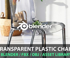 ArtStation - transparent plastic chair | Resources