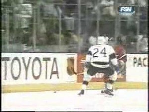 NHL Los Angeles Kings 1993 Stanley Cup Finals Hit Mark Hardy