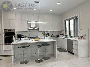 [Hot Item] Easy Top Simple Design Smart Kitchen Unit PVC Kitchen Cabinet for Apartment