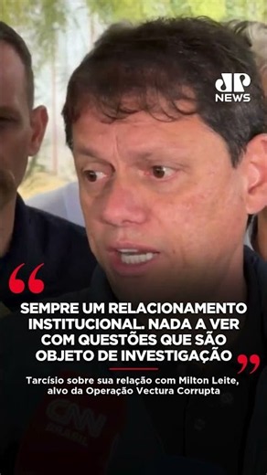 Relação com Milton Leite sempre foi institucional, diz Tarcísio de Freitas #Shorts