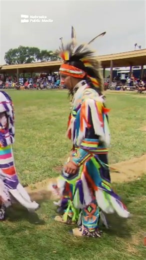 The Ponca Tribe of Nebraska is having its annual powwow this weekend. It's time for the Grand Entry and for members of the color guard, like U.S. Army veteran Dana Webster, to bring in the dancers. | Nebraska Public Media