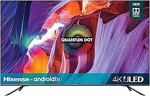 Hisense ULED 4K Premium 50U6G Quantum Dot QLED Series 50-Inch Android 4K Smart TV with Alexa Compatibility, 600-nit HDR10+, Dolby Vision & Atmos, Voice Remote (2021 Model)