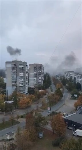 Horrific footage of shelling in residential areas of Kherson today has surfaced online. | Yulia Petrenko
