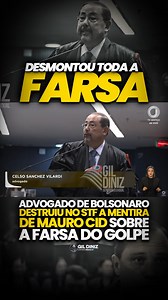 43K views · 8.8K reactions | A base de toda acusação dessa "trama golpista" é feita numa delação sem provas e mentirosa do delator Mauro Cid! Nada poderia representar tão bem esse teatro que estamos testemunhando! | Gil Diniz | Facebook