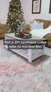 4.9K views · 19 reactions | Part 2- DIY farmhouse coffee table for less than $50 #DIY #fyp #doityourself #oklahomacheck | Nik and Liv DIY | Facebook