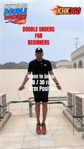 Jump rope tutorial double unders for beginners #shorts