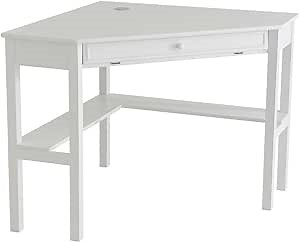 SEI Furniture Wardboro Corner Computer Desk, White