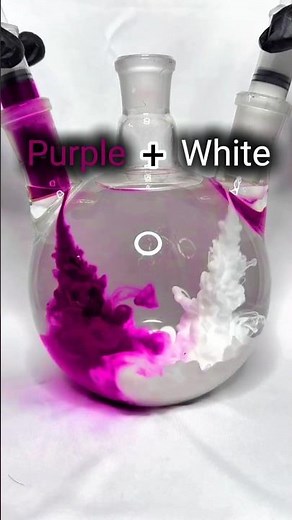 💜 Purple & White Magic in Water | Satisfying Color Mix