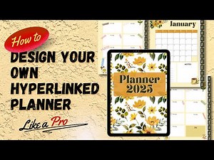 Create a DIGITAL PLANNER in Canva with HYPERLINKS Easily