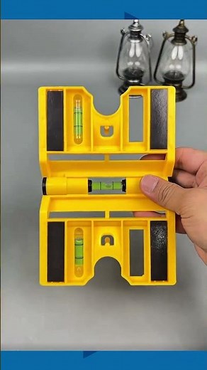 Minimalist Mini Spirit Level with Three Separate Vials in One Box #tools #DIY
