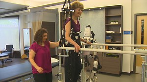 Patients return to walk again on robotic legs