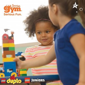Help your child develop teamwork, problem solving and critical thinking skills with LEGO® bricks! Look for LEGO® DUPLO® and LEGO® Juniors building activities in specialized programs at The Little Gym! | The Little Gym