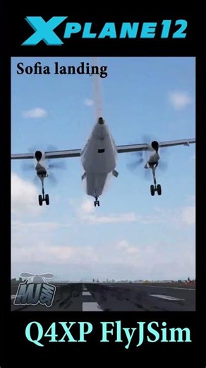 X-PLANE 12 | 🤙 Sofia hard landing | Q4XP FlyJSim🤙#xplane12