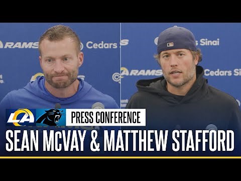 Sean McVay & Matthew Stafford Postgame Press Conference After Matchup Against The Panthers
