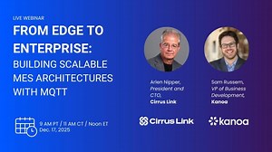 Webinar - From Edge to Enterprise: Building scalable MES architectures with MQTT | Kanoa